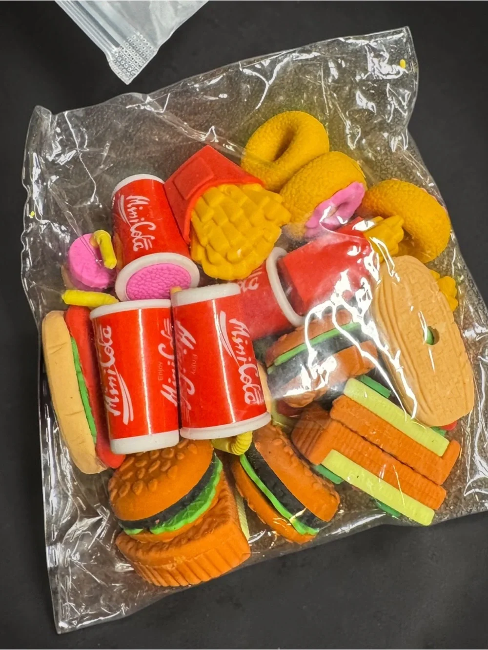 48Pc Food Theme Mini Eraser Bundle Party Favors Classroom Rewards